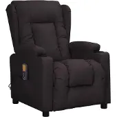 Syfax Massagesessel Schwarz Kunstleder