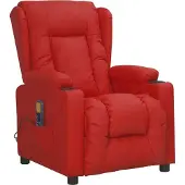 Syfax Massagesessel Weinrot Kunstleder