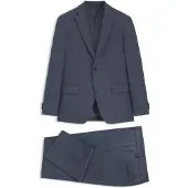 BOSS Dreiteiliger Slim-Fit Anzug mit Weste mit Reißverschluss Grösse 46
