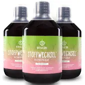 BitterLiebe Stoffwechsel Shot - 3x 500 ml, mit Mariendistel und Artischocke