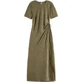 Scotch & Soda Crushed Satin Wrap Dress Washed Military Größe: 36 | Maxikleider Outlet | Damen