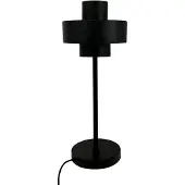 Dyberg Larsen Stoke Tischleuchte Matt Schwarz - , Stoke, Schwarz, für Wohnzimmer, Metall, Design