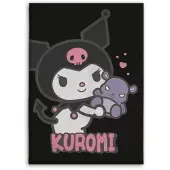 Aymax Hello Kitty Kuromi Flanelldecke 110x150cm