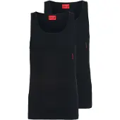 HUGO Tanktop "Twin Pack" Packung, 2 Stk. mit Markenlabel in Kontrastfarbe