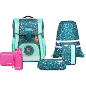 MCNEILL Schulranzen Bravo Schoolbag Set 9-teilig Deary petrol