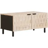 vidaXL Couchtisch Weiß 80 x 50 x 40 cm Massivholz Mango