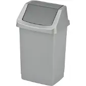 Curver kosz uchylny "click-it" 9l /srebrny/ grafitowy