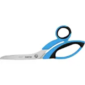 MARTOR Sicherheitsschere Secuplus 564, ergonomisch, Spezialschliff, L 218 x H 82 mm, rostfreier Stahl/GFK, blau-schwarz