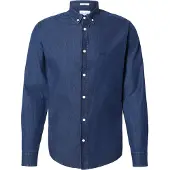 Pepe Jeans für Herren. PM3090016C2 Hemd Classic Slim navy (L), Lässig, Baumwolle, Langarm, Marine