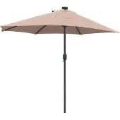 vidaXL Garten-Sonnenschirm Taupe 294 x 150 x 224 cm