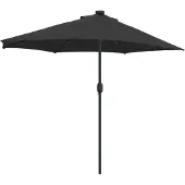 vidaXL Garten-Sonnenschirm Schwarz 294 x 150 x 224 cm