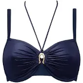Marlies Dekkers Jet Set Majestic Blue Plunge Balcony Bikini Top Größe: 75D | Bikinis Outlet | Damen | Blau