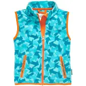 Playshoes Fleece-West Pfeile Camouflage in Petrol | Gr.: 116