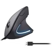 Equip 245118, rechts, Vertikale Ausführung, Optisch, USB Typ-A, 3200 DPI, Schwarz