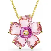 Swarovski Florere Halskette Blume Rosa Gold