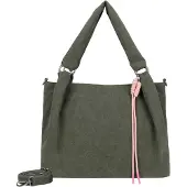 Fritzi aus Preußen Schultertasche Umhängetasche Sue03 Suede Jacky Shoulder Bag Soft Dark Olive olivgrün