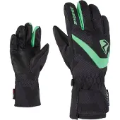 Ziener Skihandschuhe "LORIKO-Z AS glove junior", Kinder, Gr. 3,5, grau (gray ink camo), Polyester, Handschuhe Skihandschuhe