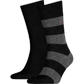 Tommy Hilfiger Socken "TH MEN RUGBY SOCK 2P" 2 Paar, 2 Stk. tlg. mit Rippenstrickbündchen, atmungsaktiv