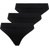 ONLY T-String "ONLVICKY RIB S-LESS THONG 3-PK NOOS" Packung, 3 Stk.