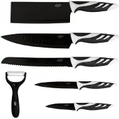 Cecotec Messerset mit Kartoffelschäler - Schwarz