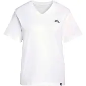 Adidas T-Shirt SPORTSWEAR "SUMMER SLIDE GRAPHIC MIT V-AUSSCHNITT", Damen, Gr. L, weiß, Obermaterial: 100% Baumwolle, Shirts T-Shirt
