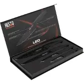 Resto Kitchenware Messer-Set "Leo, Edelstahlmesser 4-teilig in Magnet-Geschenkbox" Kochmesser, Tranchiermesser, Universalmesser, Gemüsemesser