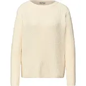 Street One Strickpullover Chenille Pullover mit U-Boot-Auschnitt