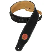 Levys Leathers 25" Wildleder Leder Gitarrengurt Black