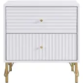 Vente-unique Nachttisch Loureo Weiß 55 cm