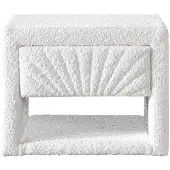 Vente-unique Nachttisch Ulami Weiß 50 cm