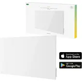 Hombli HBIR-0409, Infrarot-Heizlüfter, IP24, Drinnen, Wand, Weiß, Glas