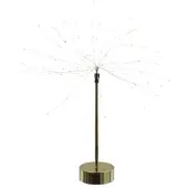 MARELIDA LED Stern Feuerwerk - Dekoleuchte - stehend - 90 warmweiße LED - H: 50cm - Timer - Batterie - gold