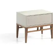 Angel Cerdá Nachttisch 7035 in Walnuss / Beige – (B)60 x (H)40 x (T)50 cm | Gr.: onesize