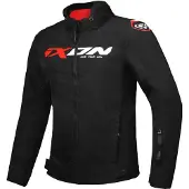 Ixon Fierce Schwarz Weiß Rot Motorrad Textiljacke Größe 2XL