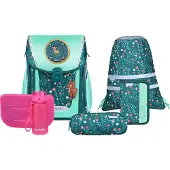 MCNEILL Schulranzen Primo Schoolbag Set 9-teilig Deary petrol