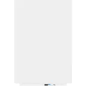 Rocada Whiteboard SKIN COLOUR, rahmenlos, modular, Hoch-/Querformat, magnethaftend, Ablageschale, B 750 x H 1150 mm, lackierter Stahl, signalweiß RAL 9003
