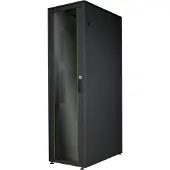 Digitus Netzwerkschrank Unique Serie - 600x1000 mm (BxT), Freistehendes Gestell, 42U, 800 kg, Sperrschloss, Schwarz