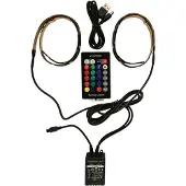 Gembird LED-2SU-RGB50-01, Universalstreifenleuchte, Drinnen, Homeoffice, Wohnzimmer, Universal, Klebeband, Schwarz, Direktional