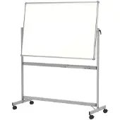MAUL Wende-Whiteboard Revolve, mobil, beschichtet, 1000 x 1200 mm