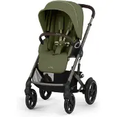 Cybex TALOS S Lux Kombikinderwagen inkl. Aton B2 Babyschale & Basis, Moss Green