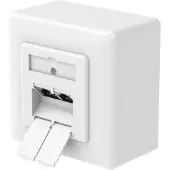 Hama Netzwerkdose CAT-6a, 10 Gbit/s, Auf-/Unterputz