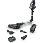 Bosch BBS712A Stabstaubsauger/Elektrischer Besen Beutellos 0,3 l Schwarz Edelstahl