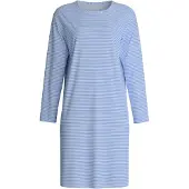 Calida Nachthemd "Lovely Nights" Langarm, Rundhals, Pure Cotton, Single Jersey, weich, atmungsaktiv