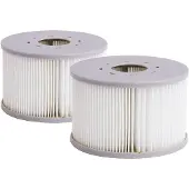 Vente-unique Satz mit 2 Filterpatronen für halbsteife Whirlpools