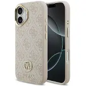 GUESS Apple iPhone 17 Hülle - Echtes Leder - - Backcover - Rosa