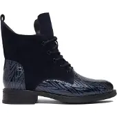 Artiker Schnür-,Zug-u.Schnallenstiefel in blau, Gr. 40