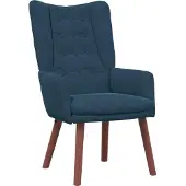 vidaXL Entspannungssessel Blau Samt