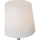 QAZQA Tischleuchte grau wiederaufladbar inkl. LED und Dimmer IP54 - Jude
