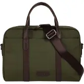 Bugatti Aktentasche "Herren, Damen MARO", Gr. B/H/T: 38cm x 28cm x 7cm onesize, grün (oliv), Kunstfaser, unifarben, Taschen Aktentasche