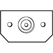 ABN AMIGO KV Abdeckstreifen für Geräteausschnitt 220mm, RAL9003 signalweiß, (1VPE/Set mit 10 Stk,) GBS24WN10